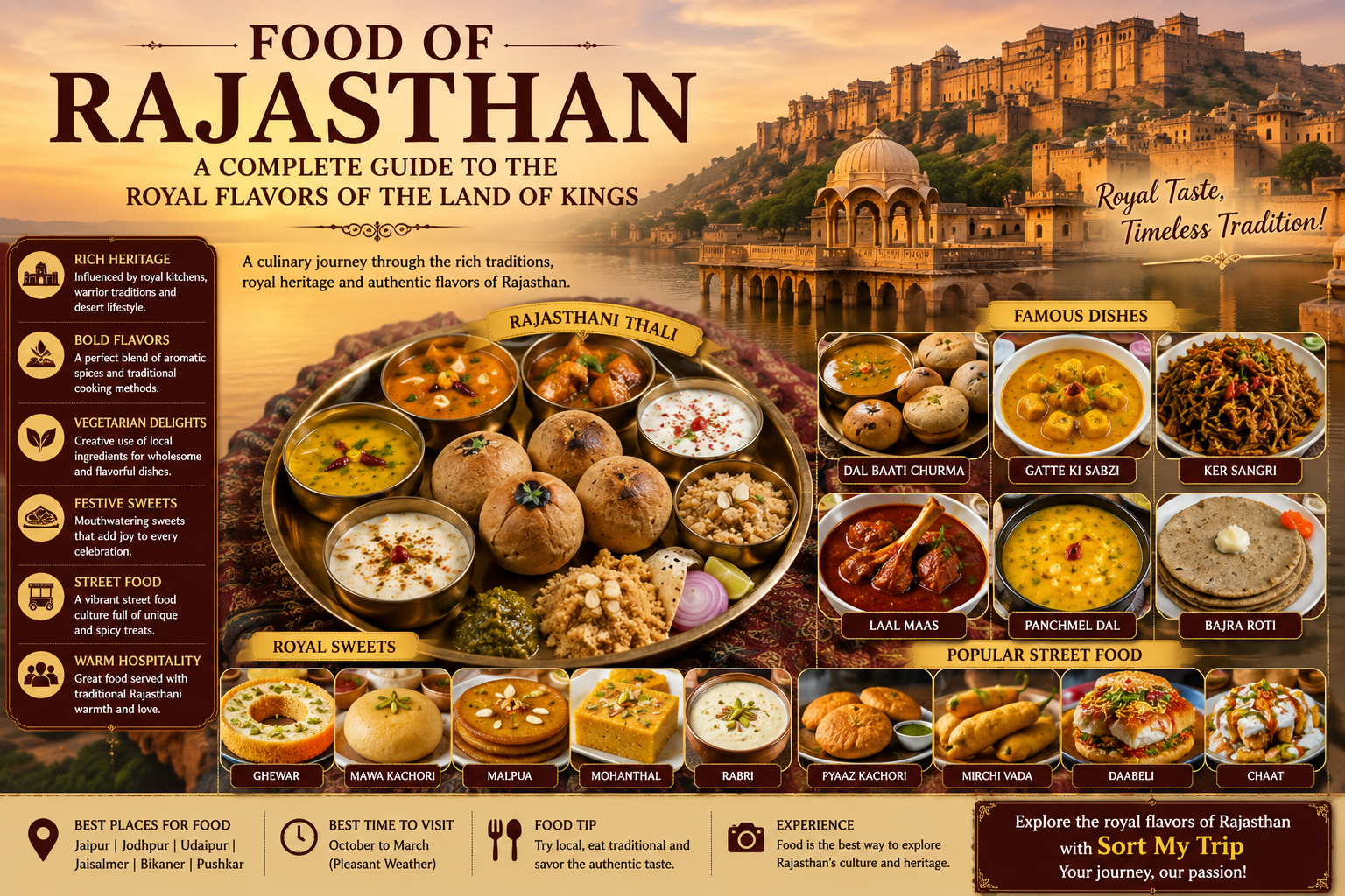 Food of Rajasthan: A Complete Guide to the Royal Flavors of the Land of Kings